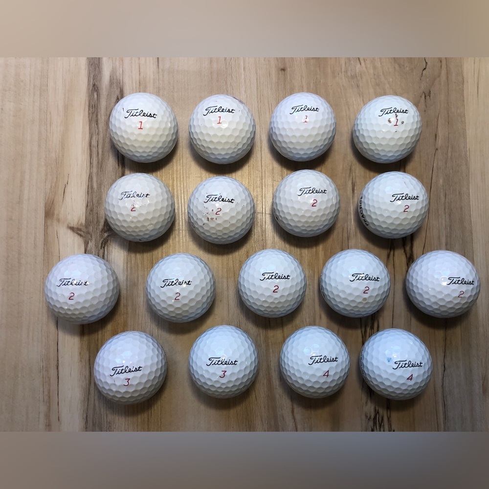 16 Titleist Pro V1x Golf Balls 332 Practice Refinished Mixed Used Lot